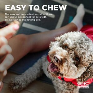 GNC for Pets Advanced Dog Multivitamin Soft Chews | 90 ct Salmon Oil Dog Supplement Immune Booster for Overall Health and Wellness | Chicken Flavor Chewable Dog Multivitamin