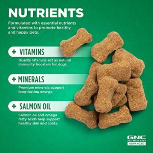 GNC for Pets Advanced Dog Multivitamin Soft Chews | 90 ct Salmon Oil Dog Supplement Immune Booster for Overall Health and Wellness | Chicken Flavor Chewable Dog Multivitamin