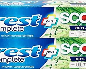 Crest Complete Whitening Plus Scope Outlast Ultra Toothpaste 6.5 oz (184g) - Pack of 2