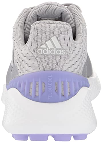 adidas Women's SUMMERVENT Spikeless Golf Shoes, Grey Two/Silver Metallic/Light Purple, 5
