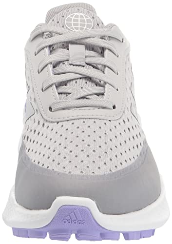 adidas Women's SUMMERVENT Spikeless Golf Shoes, Grey Two/Silver Metallic/Light Purple, 5
