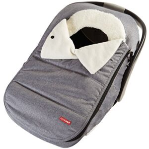 skip hop winter car seat cover, stroll & go, heather grey