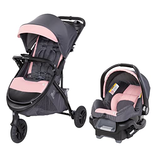 Baby Trend Tango 3 All-Terrain Stroller Travel System with Ally 35 Infant Car Seat, Ultra Pink