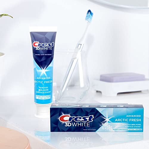 Crest 3D White Arctic Fresh Teeth Whitening Toothpaste, 3.8 oz, Pack of 3