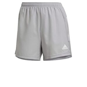 adidas Women's Condivo 21 Shorts, Team Light Grey/White, Small
