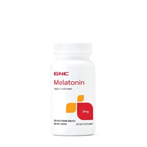 gnc melatonin 3mg – 120 vegetarian tablets