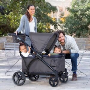 Baby Trend Smooth Wheel Ride-On Stroller Board Compatible with Tango Stroller, Expedition and Tour Stroller Wagons, Black