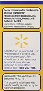 Equate Triple Antibiotic First Aid Ointment, 1 Ounce (Pack of 2) (Compare to Neosporin Active Ingredients) Twin Pack