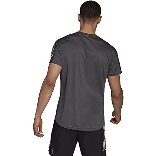 adidas Men's Own The Run Tee, Open Grey, Medium