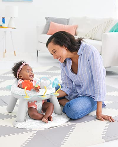 Skip Hop 2-in-1 Sit-up Activity Baby Chair, Silver Lining Cloud