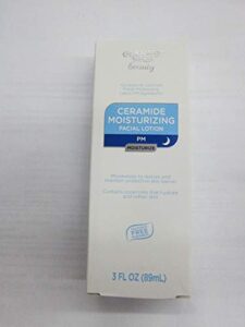 equate beauty ceramide moisturizing facial pm lotion, 3 fl oz
