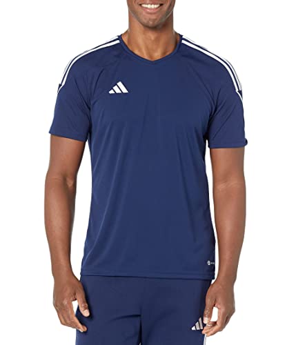 adidas Men's Tiro 23 Jersey, Team Navy Blue/White, Large