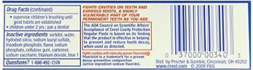 Crest Cavity Protection Regular Toothpaste, 2.9 oz - Pack of 4