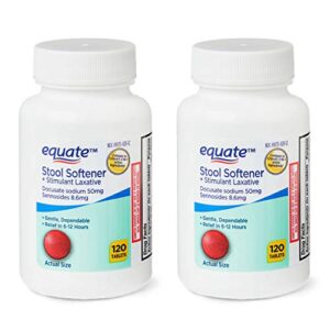 equate – stool softener with stimulant laxative, 240 tablets