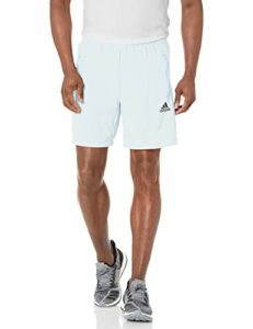 adidas men’s aeroready designed 2 move woven sport shorts, almost blue, medium/long