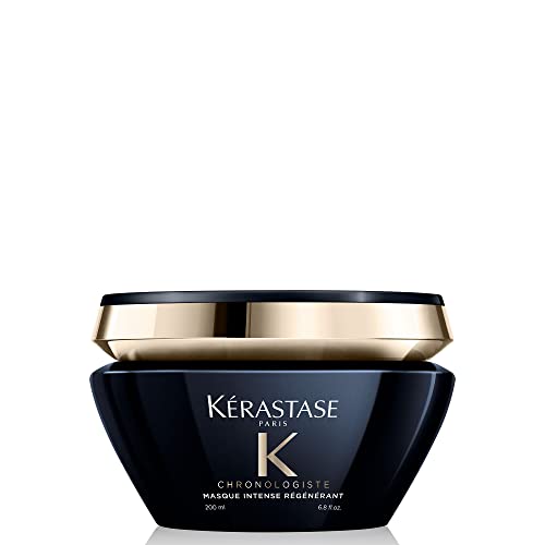 Kerastase Chronologiste Intense Régénérant Hair Mask | Revitalizes Hair & Scalp | Anti Frizz Deep Conditioner | With Hyaluronic Acid & Vitamin E | For Dry Scalp & Damaged Hair |6.8 Fl Oz