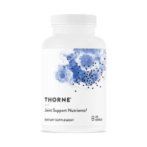 thorne joint support nutrients – glucosamine and msm with curcumin, bromelain, and boswellia for joint support – 240 capsules
