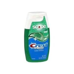 crest plus scope toothpaste liquid gel minty fresh – 4.6 oz, pack of 4