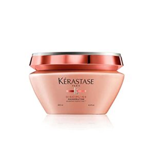 kerastase discipline maskeratine hair mask | restorative anti-frizz mask | heat protectant & maintains hair health | with morpho-keratine and softening agents | for all hair types | 6.8 fl oz