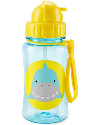 Skip Hop Toddler Sippy Cup with Straw, Zoo Straw Bottle, Shark