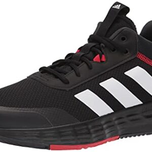 adidas Men's Own The Game 2.0 Basketball Shoe, Black/White/Carbon, 11