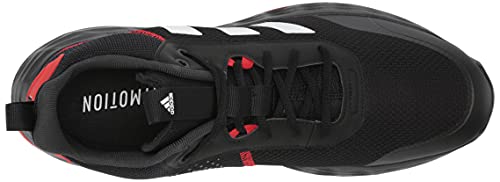 adidas Men's Own The Game 2.0 Basketball Shoe, Black/White/Carbon, 11