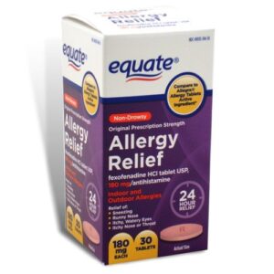 equate – allergy relief – fexofenadine 180 mg, 30 tablets (compare to allegra allergy)