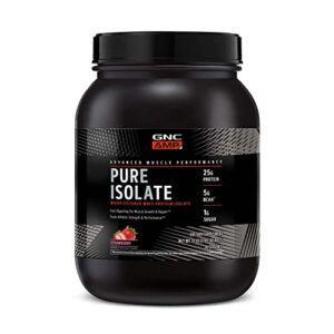 gnc amp pure isolate protein – strawberry