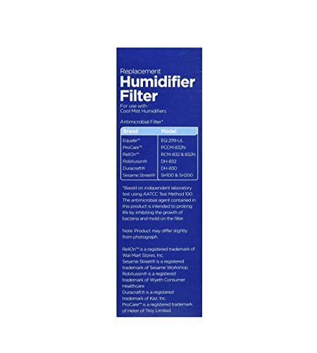 Equate Replacement Humidifier Filter 2-Pack