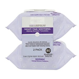 equate pre-moistened night-time soothing makeup remover towelettes, 80 ct, 2 pk