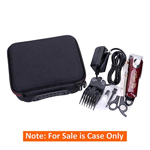 LTGEM EVA Hard Storage Case for Wahl Professional 5-Star Cordless Magic Clip Clippers #8148 #8451 #8545 #8509 - Carrying Organizer Bag