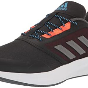 adidas Men's Duramo Protect Running Shoe, Black/Grey/Impact Orange, 10.5