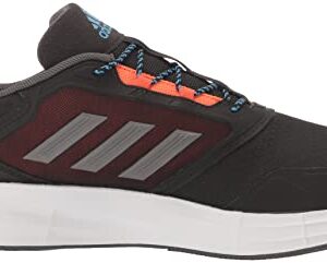 adidas Men's Duramo Protect Running Shoe, Black/Grey/Impact Orange, 10.5