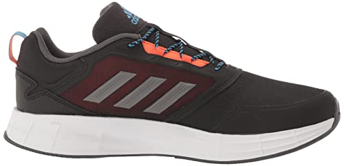 adidas Men's Duramo Protect Running Shoe, Black/Grey/Impact Orange, 10.5