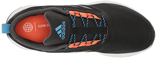 adidas Men's Duramo Protect Running Shoe, Black/Grey/Impact Orange, 10.5