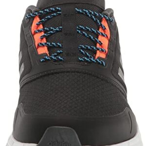 adidas Men's Duramo Protect Running Shoe, Black/Grey/Impact Orange, 10.5