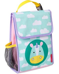 skip hop toddler lunch box, zoo lunch bag, unicorn