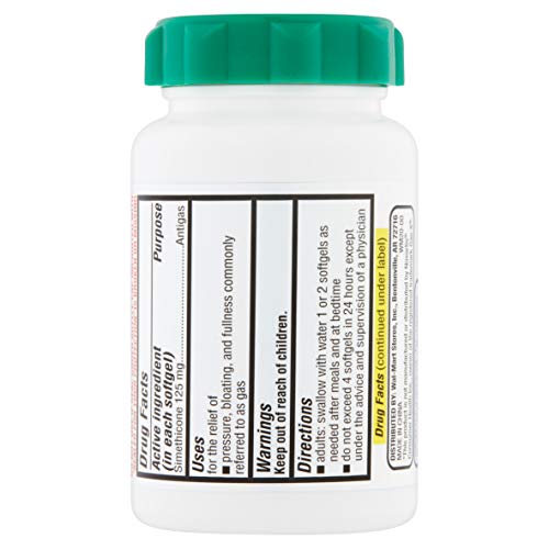 Equate Gas Relief 125mg - 150 Softgels Value Size