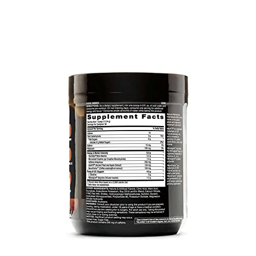 BEYOND RAW LIT | Clinically Dosed Pre-Workout Powder | Contains Caffeine, L-Citruline, and Beta-Alanine, Nitrix Oxide and Preworkout Supplement | Fruit Punch | 30 Servings