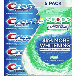 crest complete advanced flavoridetoothpaste 5 pack 8.2 oz net wt 41 oz