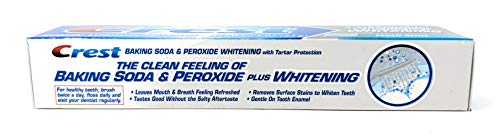 Crest Baking Soda Peroxide Whitening Tartar Toothpaste, 2.9 Oz, Fresh Mint, Pack of 4