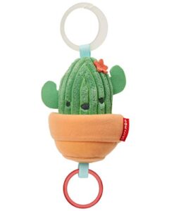 skip hop baby stroller toy, farmstand grow & play jitter, cactus