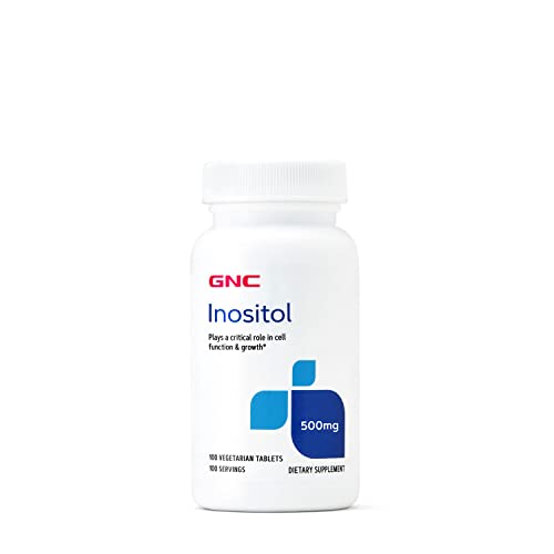 GNC Inositol 500mg, 100 Tablets, Supports Cell Function and Growth