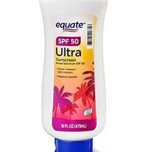 Equate Ultra Protection Sunscreen Lotion, SPF 50, 16 Fl Oz.