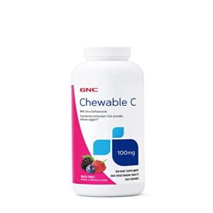 gnc chewable c 100 mg – chewable mixed fruit