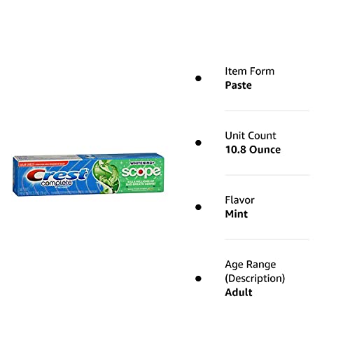 Crest Complete Multi-Benefit Whitening + Scope Minty Fresh Flavor Toothpaste 2.7 Oz (Pack of 4)