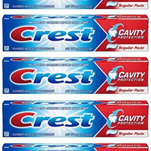 Crest Fluoride Anticavity Toothpaste, Prevents Cavities Before They Start, Regular Paste, 8.2 Ounce (Pack of 5)