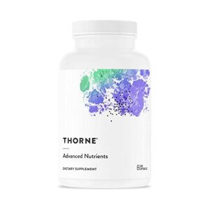 thorne advanced nutrients – multivitamin and mineral supplement with nicotinamide riboside – foundational support, healthy aging and eye health – gluten-free, soy-free – 240 capsules – 30 servings