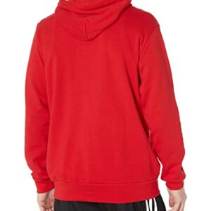 adidas Men's Essentials French Terry Big Logo Hoodie, Better Scarlet, Large