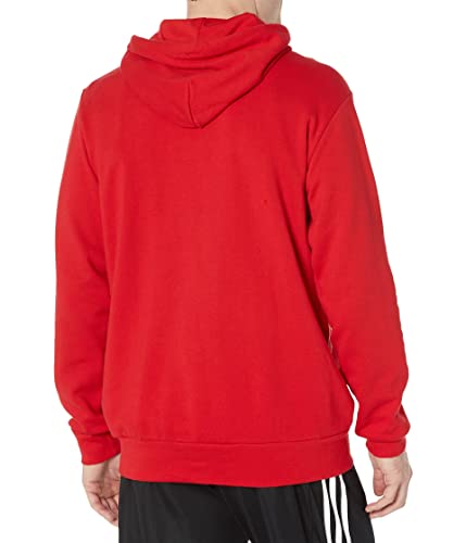 adidas Men's Essentials French Terry Big Logo Hoodie, Better Scarlet, Large